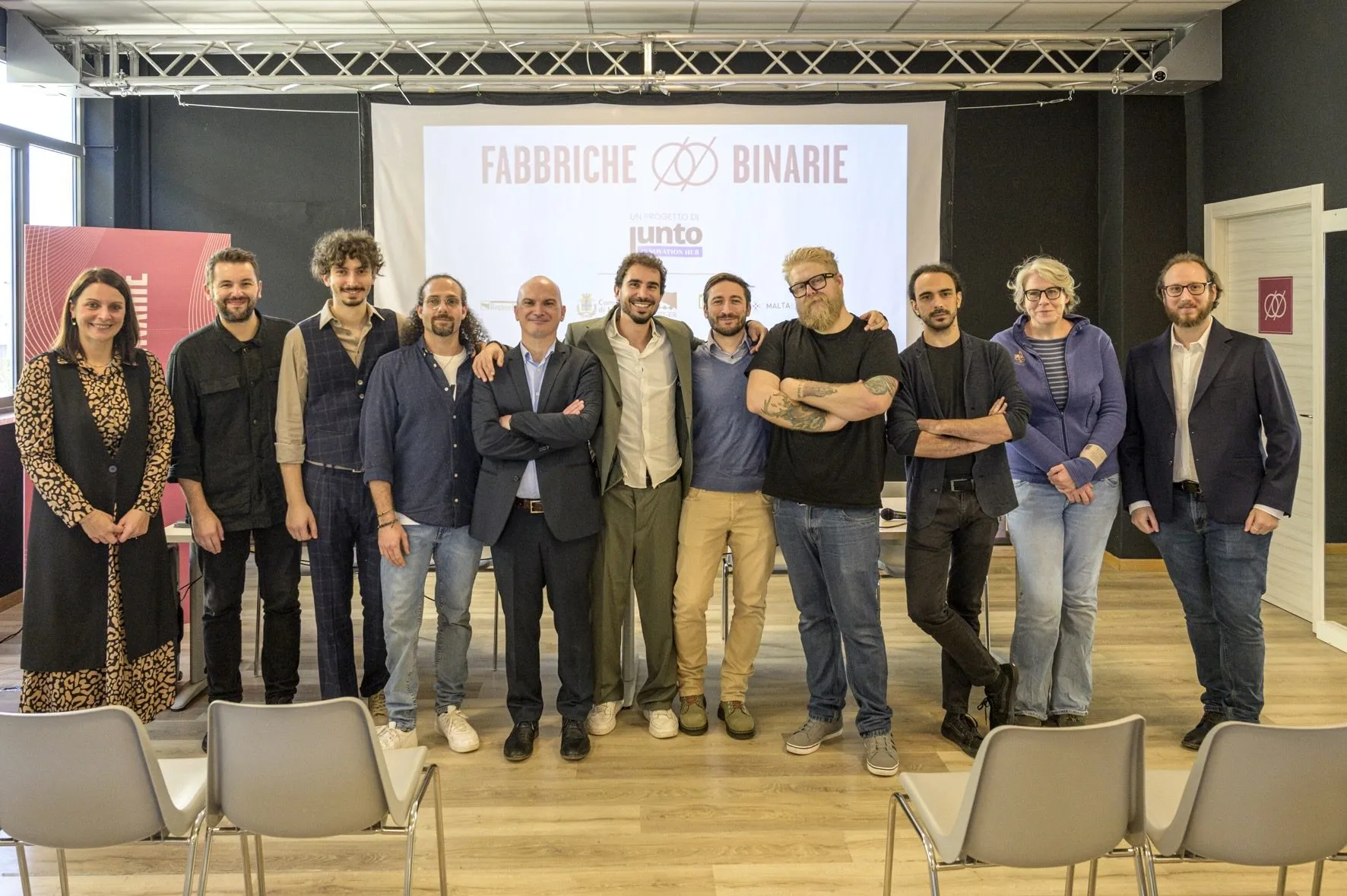 La community di startup e professionisti riunita negli spazi di Fabbriche Binarie a Modena